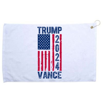 Trump Vance 2024 Election American Flag Grommeted Golf Towel