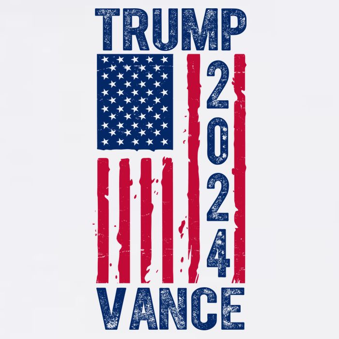 Trump Vance 2024 Election American Flag Women's Crop Top Tee