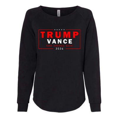 Trump Vance 2024 Take America Back Usa Presidential Election Womens California Wash Sweatshirt