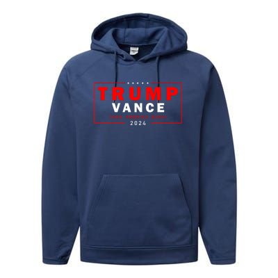 Trump Vance 2024 Take America Back Usa Presidential Election Performance Fleece Hoodie