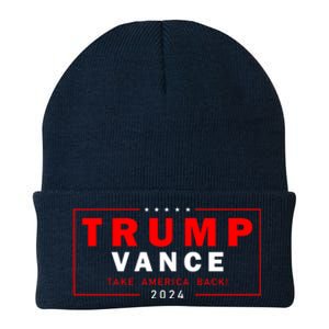 Trump Vance 2024 Take America Back Usa Presidential Election Knit Cap Winter Beanie