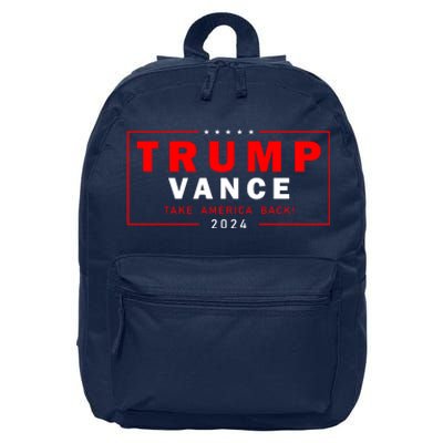 Trump Vance 2024 Take America Back Usa Presidential Election 16 in Basic Backpack