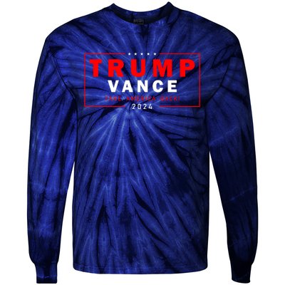 Trump Vance 2024 Take America Back Usa Presidential Election Tie-Dye Long Sleeve Shirt