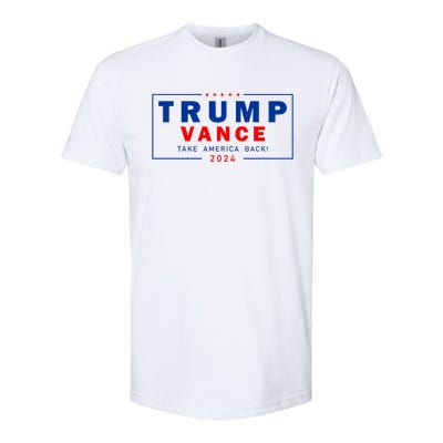 Trump Vance 2024 Take America Back Usa Presidential Election Softstyle® CVC T-Shirt