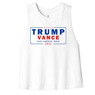 Trump Vance 2024 Take America Back Usa Presidential Election Women's Racerback Cropped Tank