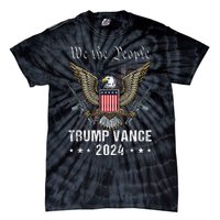 Trump Vance 2024 Us Flag Vintage Election President 2024 Tie-Dye T-Shirt