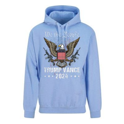 Trump Vance 2024 Us Flag Vintage Election President 2024 Unisex Surf Hoodie