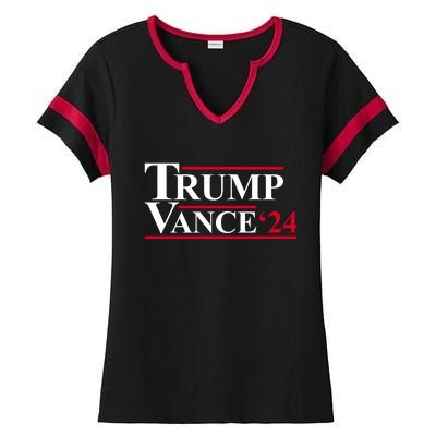 Trump Vance 2024 Election Ladies Halftime Notch Neck Tee