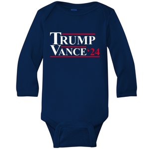 Trump Vance 2024 Election Baby Long Sleeve Bodysuit