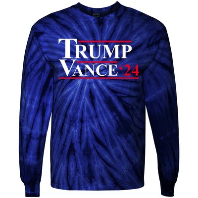 Trump Vance 2024 Election Tie-Dye Long Sleeve Shirt