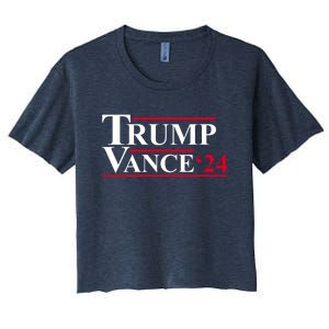 Trump Vance 2024 Election Women's Crop Top Tee