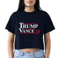 Trump Vance 2024 Election Women's Crop Top Tee