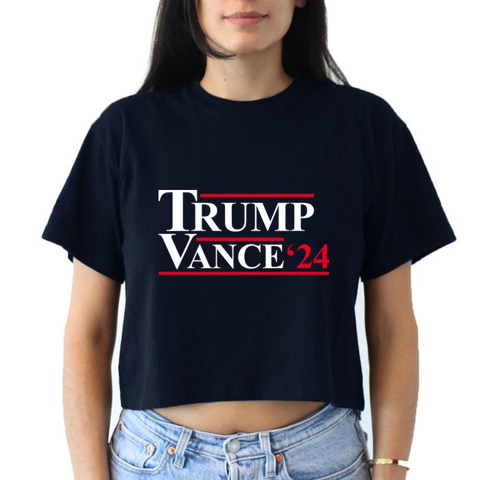 Trump Vance 2024 Election Women's Crop Top Tee