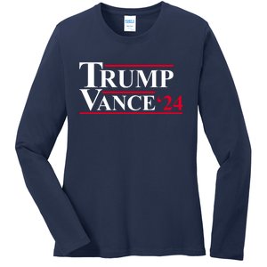 Trump Vance 2024 Election Ladies Long Sleeve Shirt