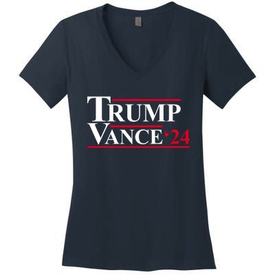 Trump Vance 2024 Election Women's V-Neck T-Shirt