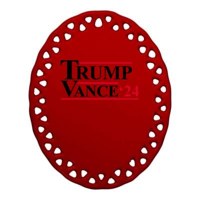 Trump Vance 2024 Election Ceramic Oval Ornament