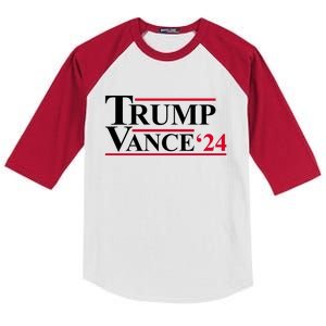 Trump Vance 2024 Election Kids Colorblock Raglan Jersey