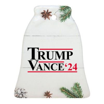 Trump Vance 2024 Election Ceramic Bell Ornament