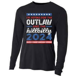 Trump Vance 2024 Donald Trump J.D. Vance Outlaw Hillbilly Cooling Performance Long Sleeve Crew