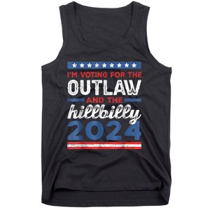 Trump Vance 2024 Donald Trump J.D. Vance Outlaw Hillbilly Tank Top