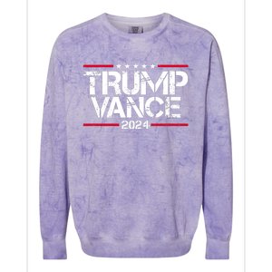 Trump Vance 2024 Election Vice President Colorblast Crewneck Sweatshirt