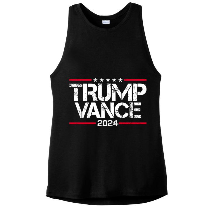 Trump Vance 2024 Election Vice President Ladies PosiCharge Tri-Blend Wicking Tank