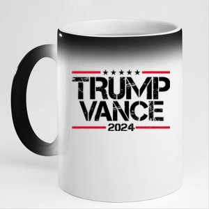 Trump Vance 2024 Election Vice President 11oz Black Color Changing Mug