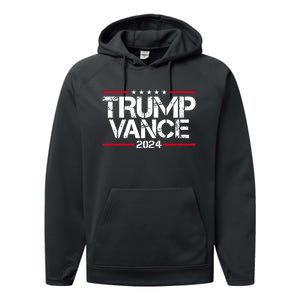 Trump Vance 2024 Election Vice President Performance Fleece Hoodie