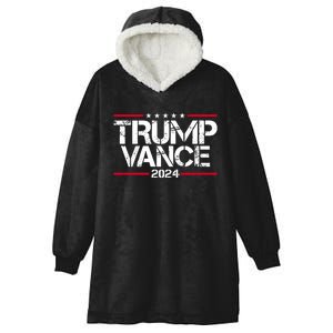 Trump Vance 2024 Election Vice President Hooded Wearable Blanket