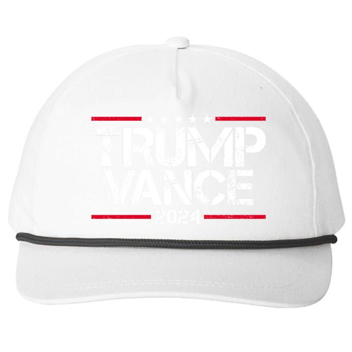 Trump Vance 2024 Election Vice President Snapback Five-Panel Rope Hat