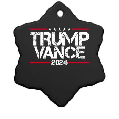 Trump Vance 2024 Election Vice President Ceramic Star Ornament