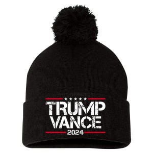 Trump Vance 2024 Election Vice President Pom Pom 12in Knit Beanie