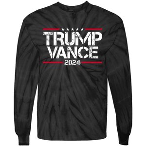 Trump Vance 2024 Election Vice President Tie-Dye Long Sleeve Shirt