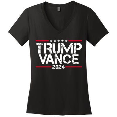 Trump Vance 2024 Election Vice President Women's V-Neck T-Shirt