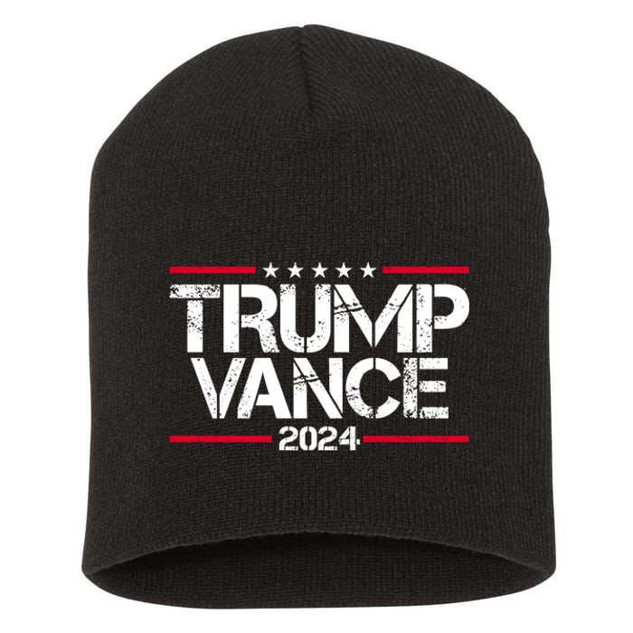 Trump Vance 2024 Election Vice President Short Acrylic Beanie