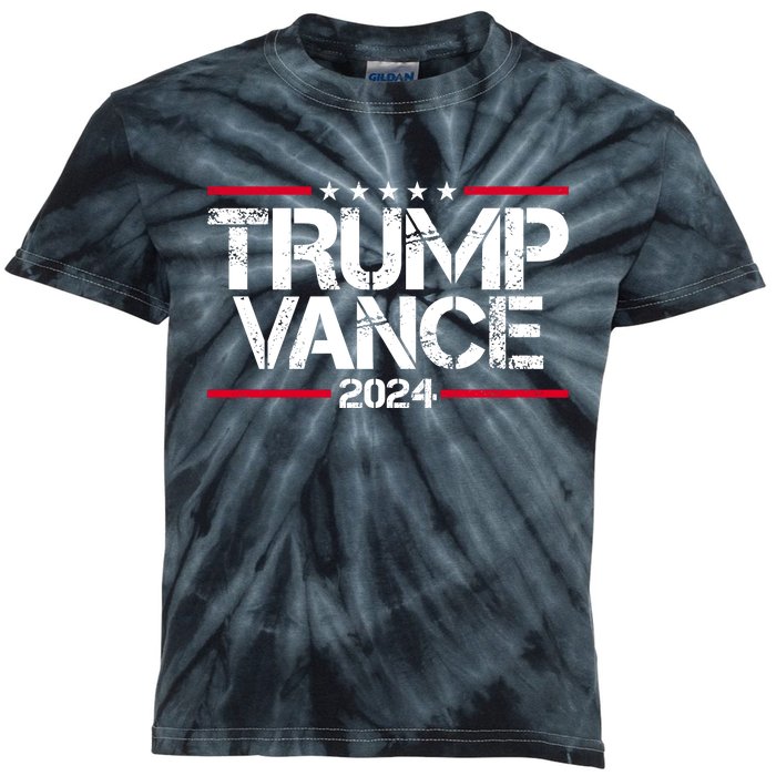 Trump Vance 2024 Election Vice President Kids Tie-Dye T-Shirt