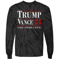 Trump Vance 2024 Take America Back Vice President Election Tie-Dye Long Sleeve Shirt