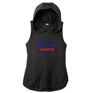 Trump Vance 2024 Vice President Vp Trump 2024 Election Ladies PosiCharge Tri-Blend Wicking Draft Hoodie Tank