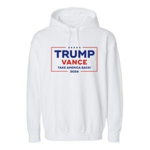 Trump Vance 2024 Vice President Vp Trump 2024 Election Garment-Dyed Fleece Hoodie