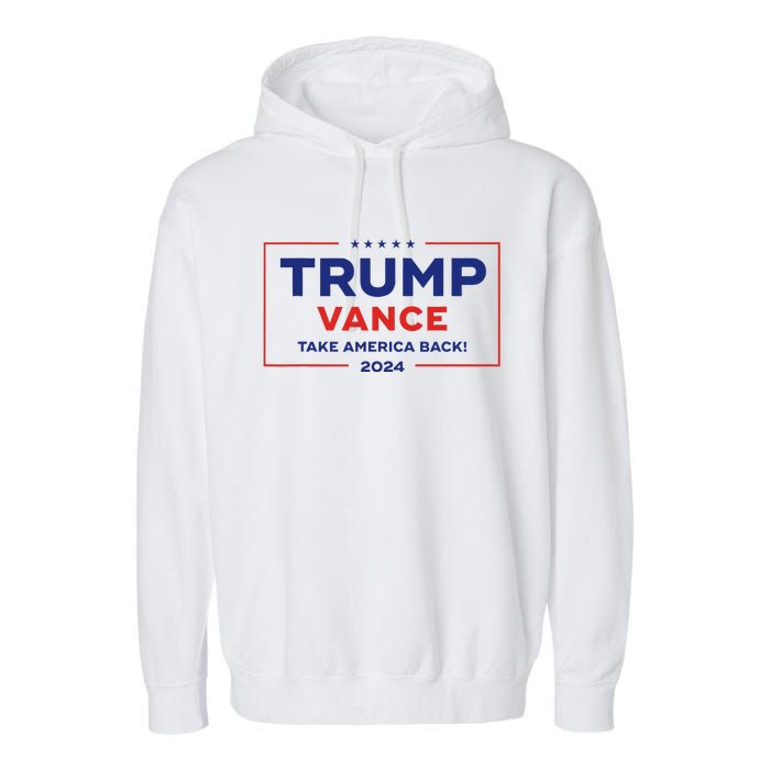 Trump Vance 2024 Vice President Vp Trump 2024 Election Garment-Dyed Fleece Hoodie