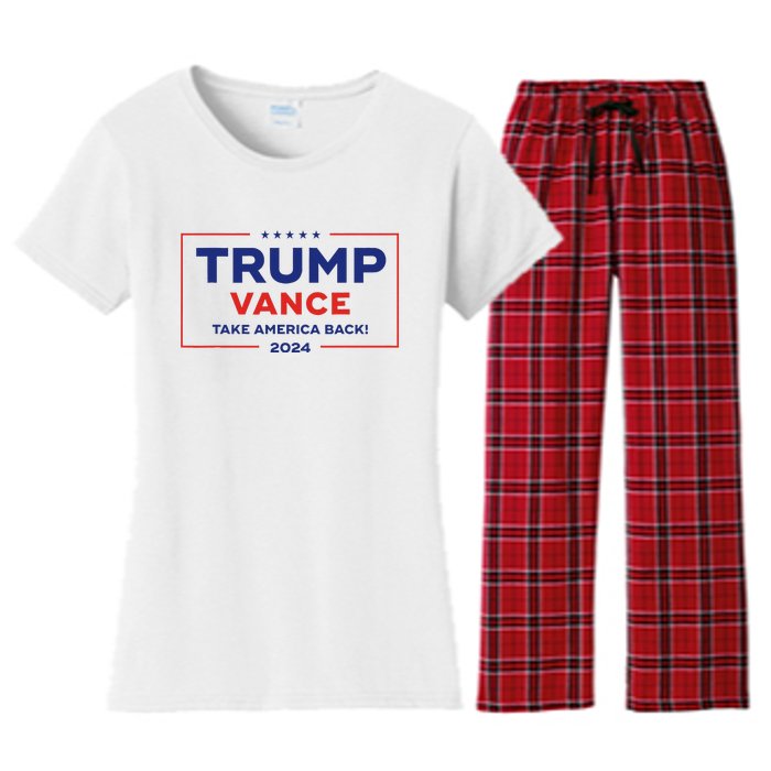 Trump Vance 2024 Vice President Vp Trump 2024 Election Women's Flannel Pajama Set