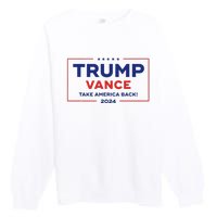 Trump Vance 2024 Vice President Vp Trump 2024 Election Premium Crewneck Sweatshirt