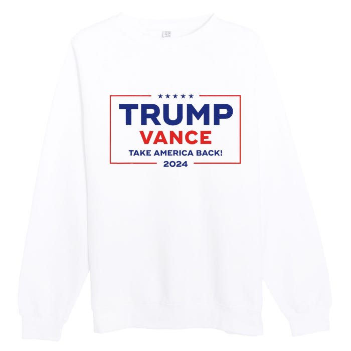 Trump Vance 2024 Vice President Vp Trump 2024 Election Premium Crewneck Sweatshirt