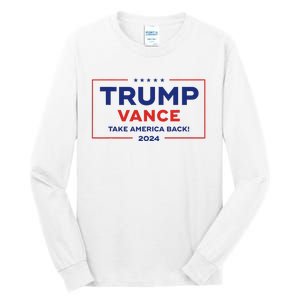 Trump Vance 2024 Vice President Vp Trump 2024 Election Tall Long Sleeve T-Shirt