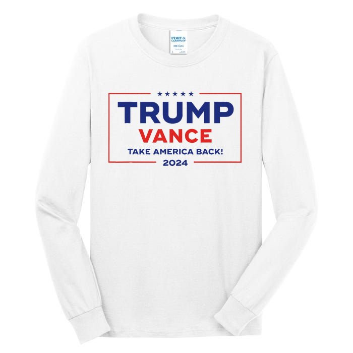 Trump Vance 2024 Vice President Vp Trump 2024 Election Tall Long Sleeve T-Shirt