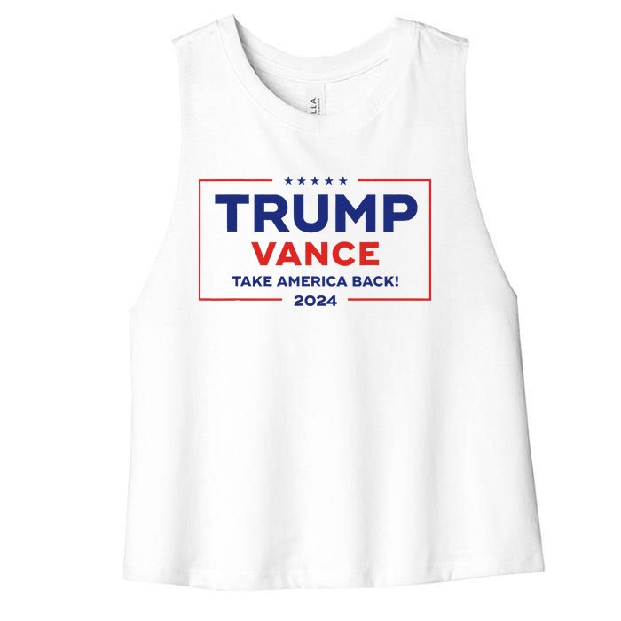 Trump Vance 2024 Vice President Vp Trump 2024 Election Women's Racerback Cropped Tank