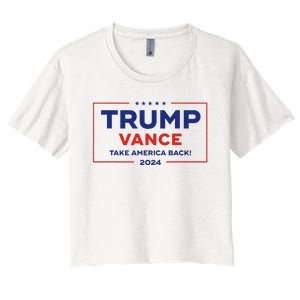 Trump Vance 2024 Vice President Vp Trump 2024 Election Women's Crop Top Tee