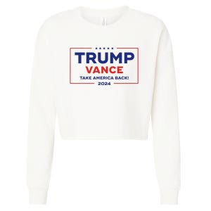 Trump Vance 2024 Vice President Vp Trump 2024 Election Cropped Pullover Crew