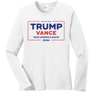 Trump Vance 2024 Vice President Vp Trump 2024 Election Ladies Long Sleeve Shirt