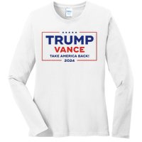 Trump Vance 2024 Vice President Vp Trump 2024 Election Ladies Long Sleeve Shirt